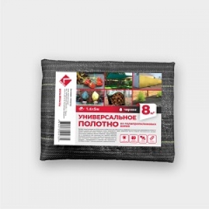 Полотно универсальное LIHTAR; ПП/ПЭ; 1,6х5м (8м2); цвет ЧЕРНЫЙ
